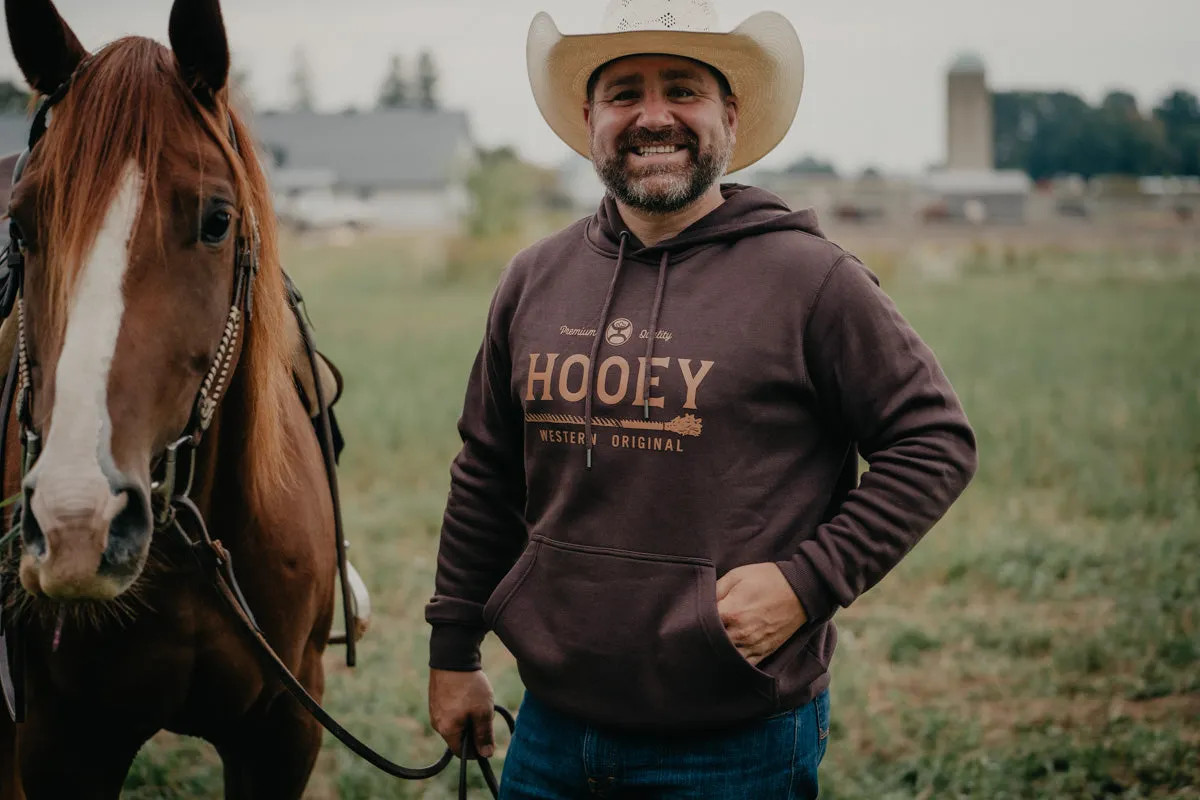 'Premium 2.0' Men's Hooey Brown Hoodie (XXL only)