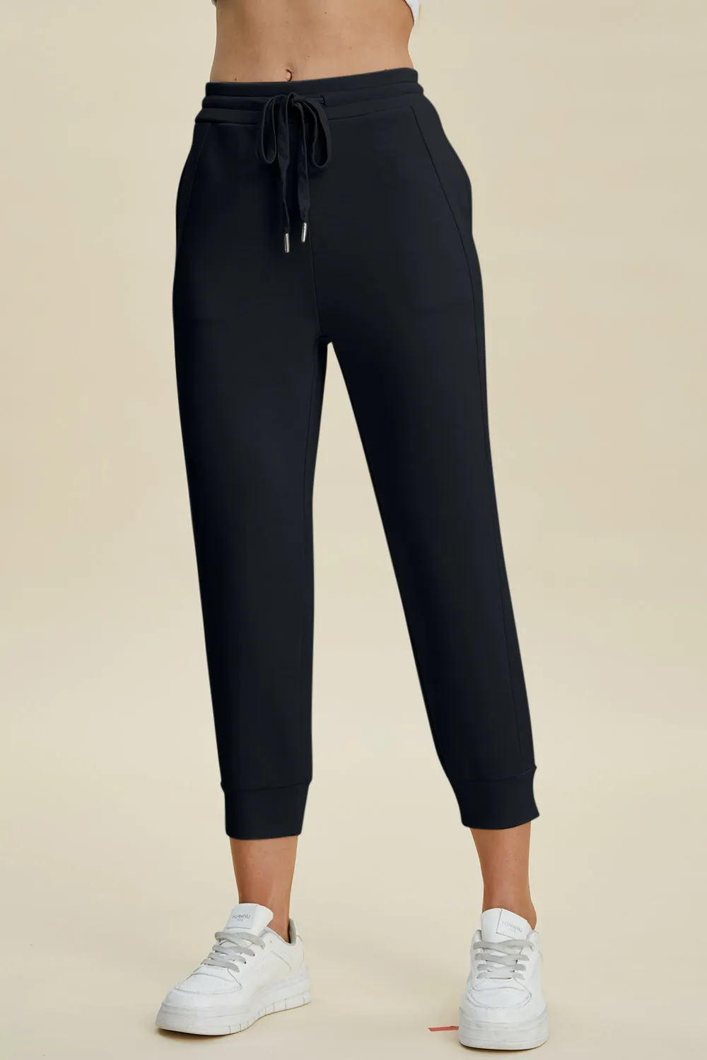 PREORDER Air Scuba Drawstring High Waist Cropped Pants
