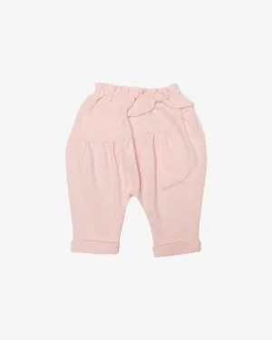 Puffy Ruffle Trim Pants