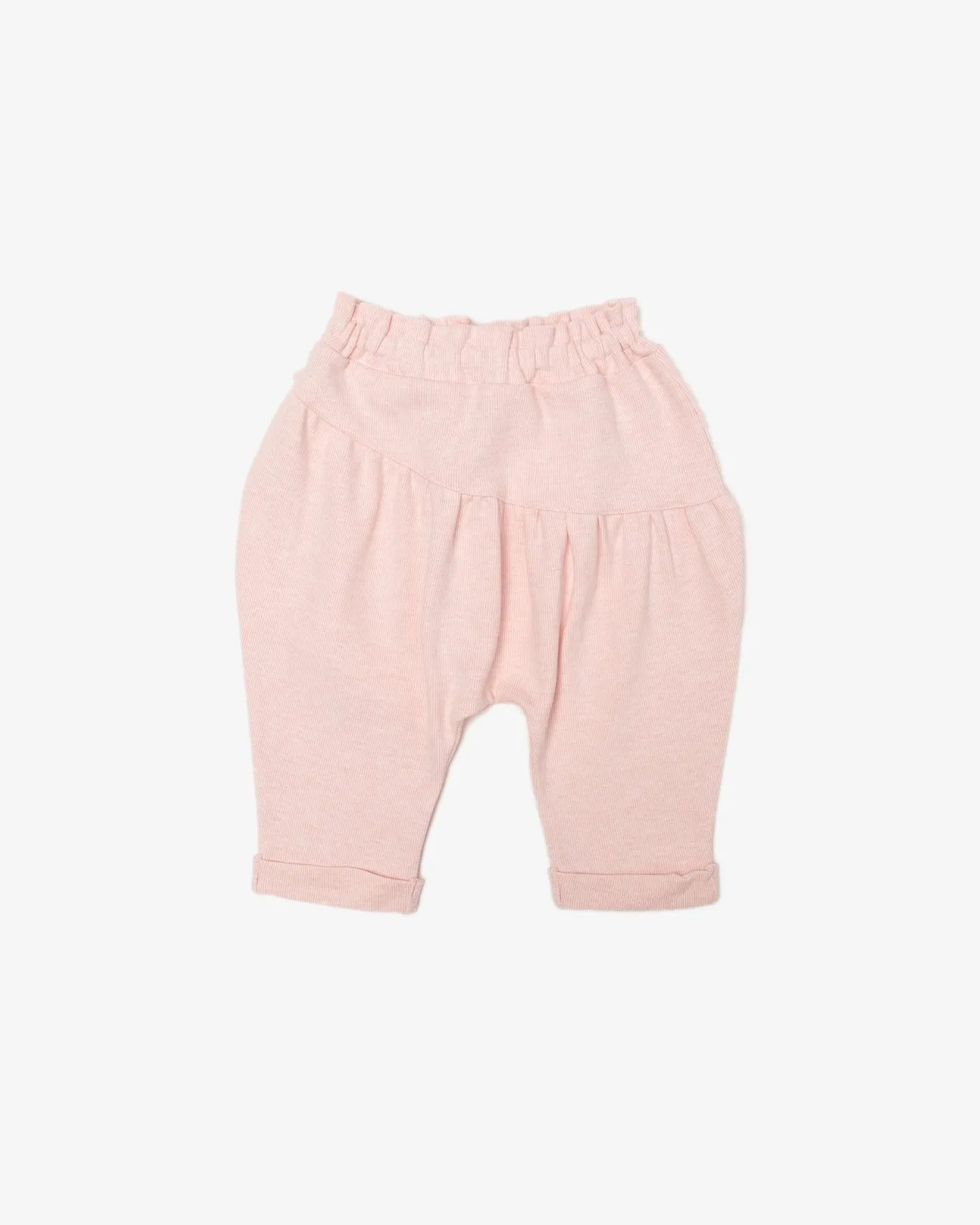 Puffy Ruffle Trim Pants