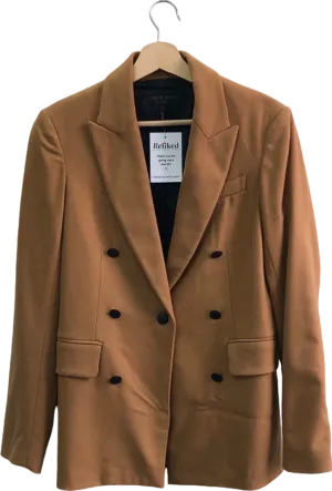 Rag & Bone Brown Double-Breasted Blazer US 4