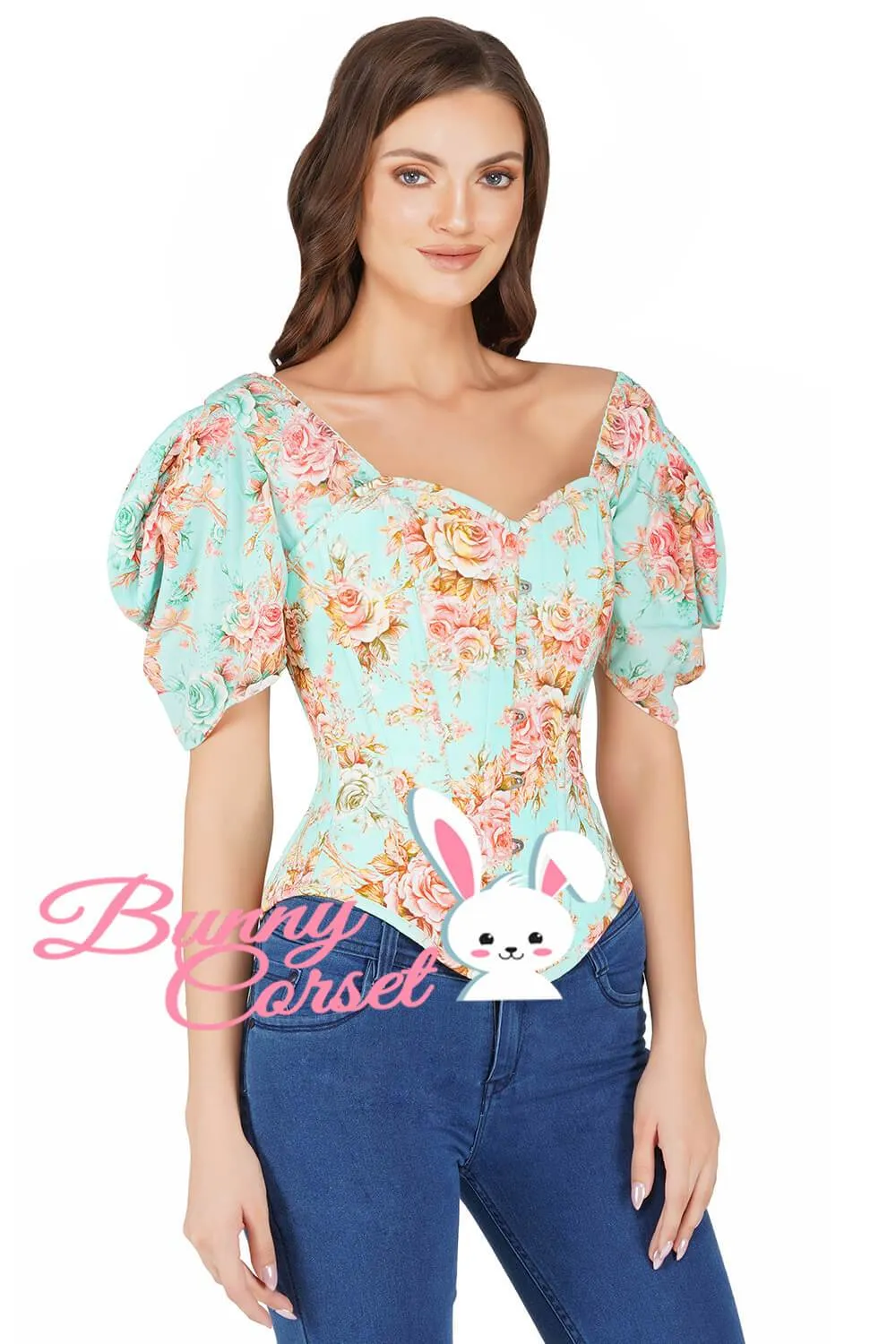 Ramona Overbust Printed Corset