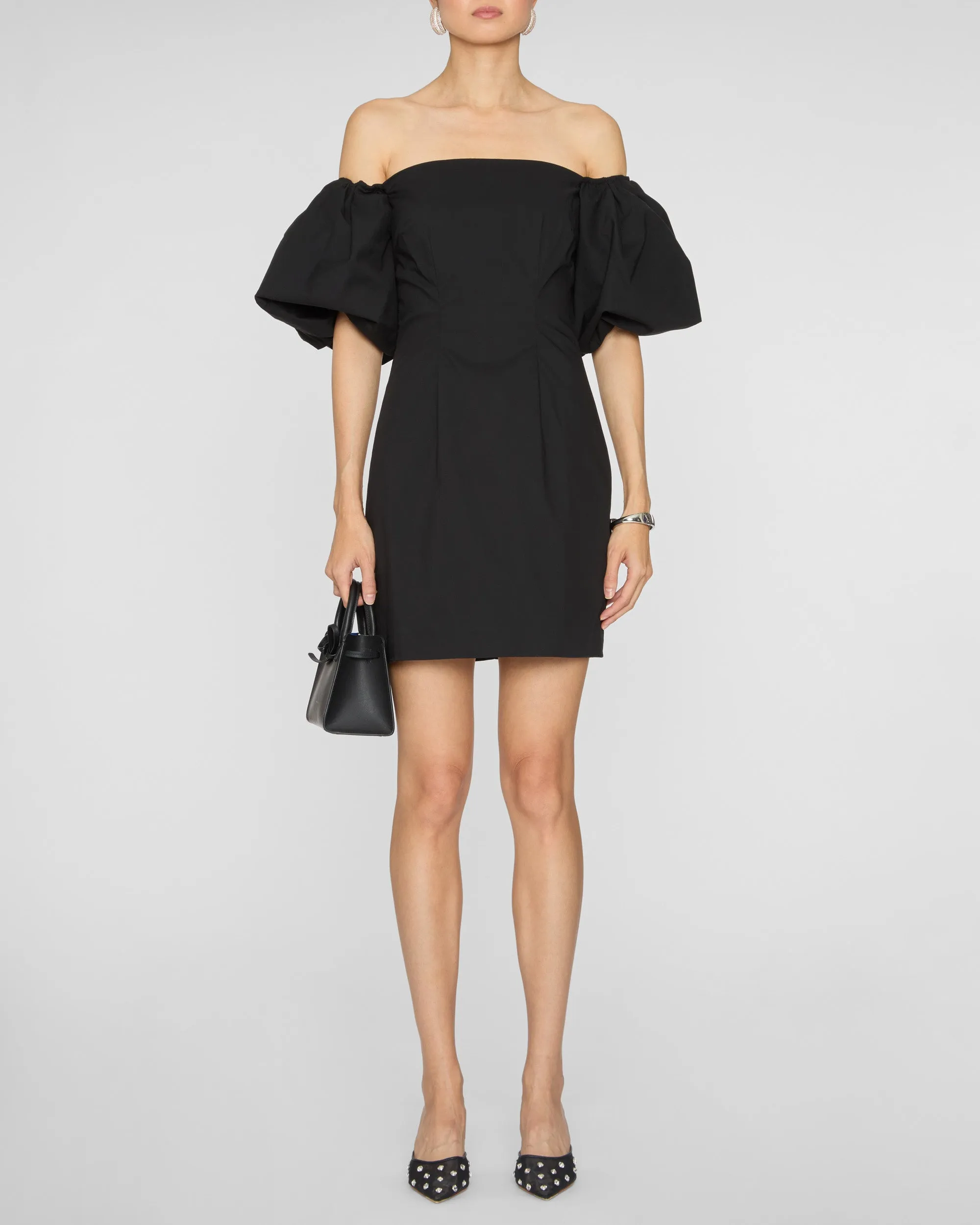 Rebekah Bubble Sleeve Mini Dress