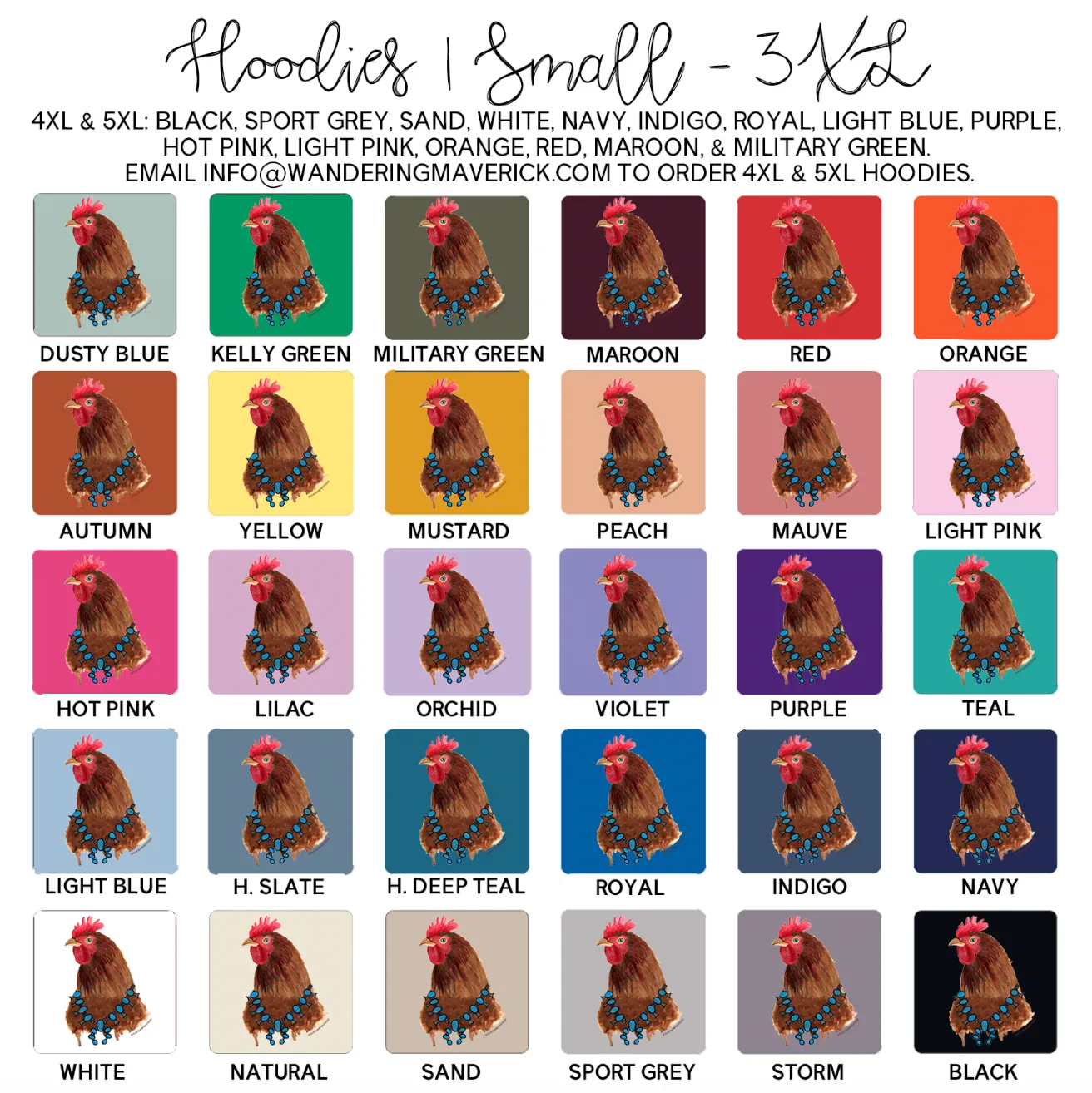 Red Chicken Squash Hoodie (S-3XL) Unisex - Multiple Colors!