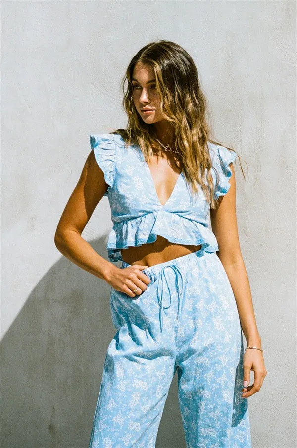 Renata Resort Pants - Azure