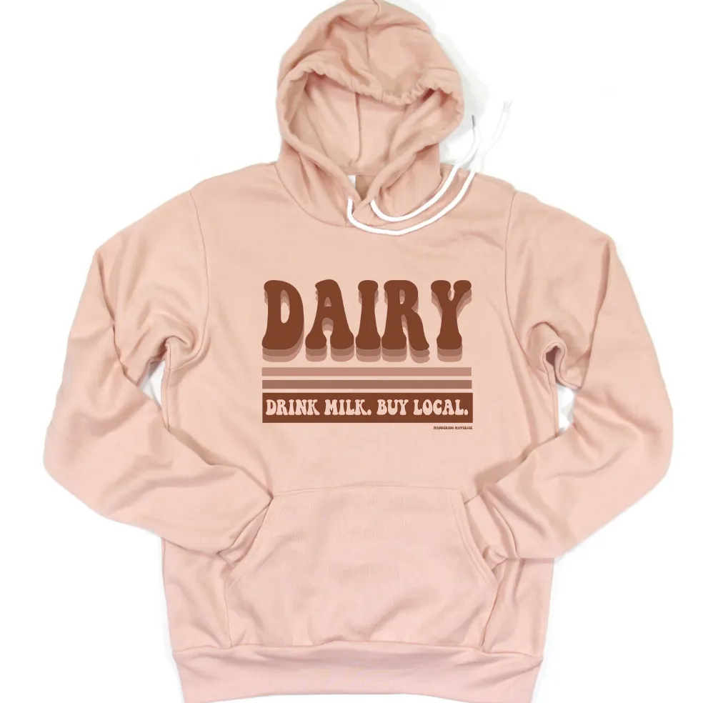 Retro Dairy Hoodie (S-3XL) Unisex - Multiple Colors!