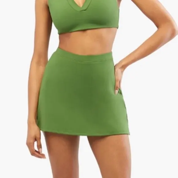 Revolve WeWoreWhat Active Skort Court Green Multi Sizes NWT