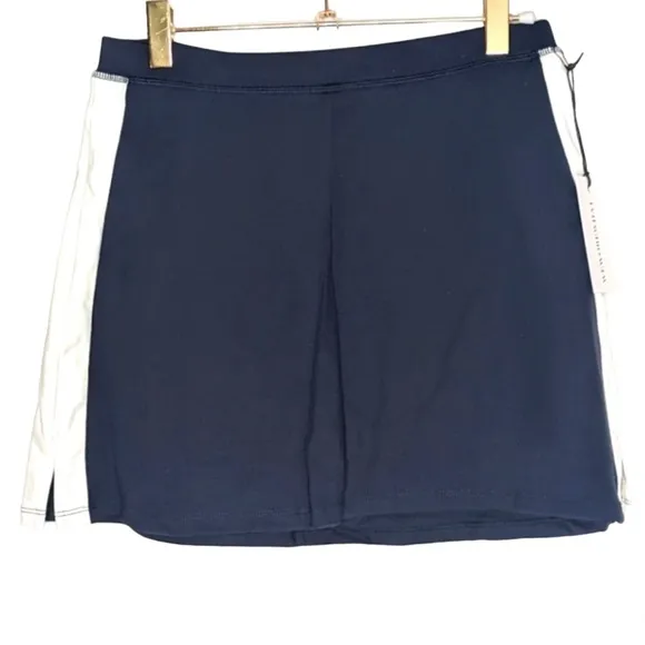 Revolve WeWoreWhat Active Skort Optic White/Blue Size XSmall BNWT