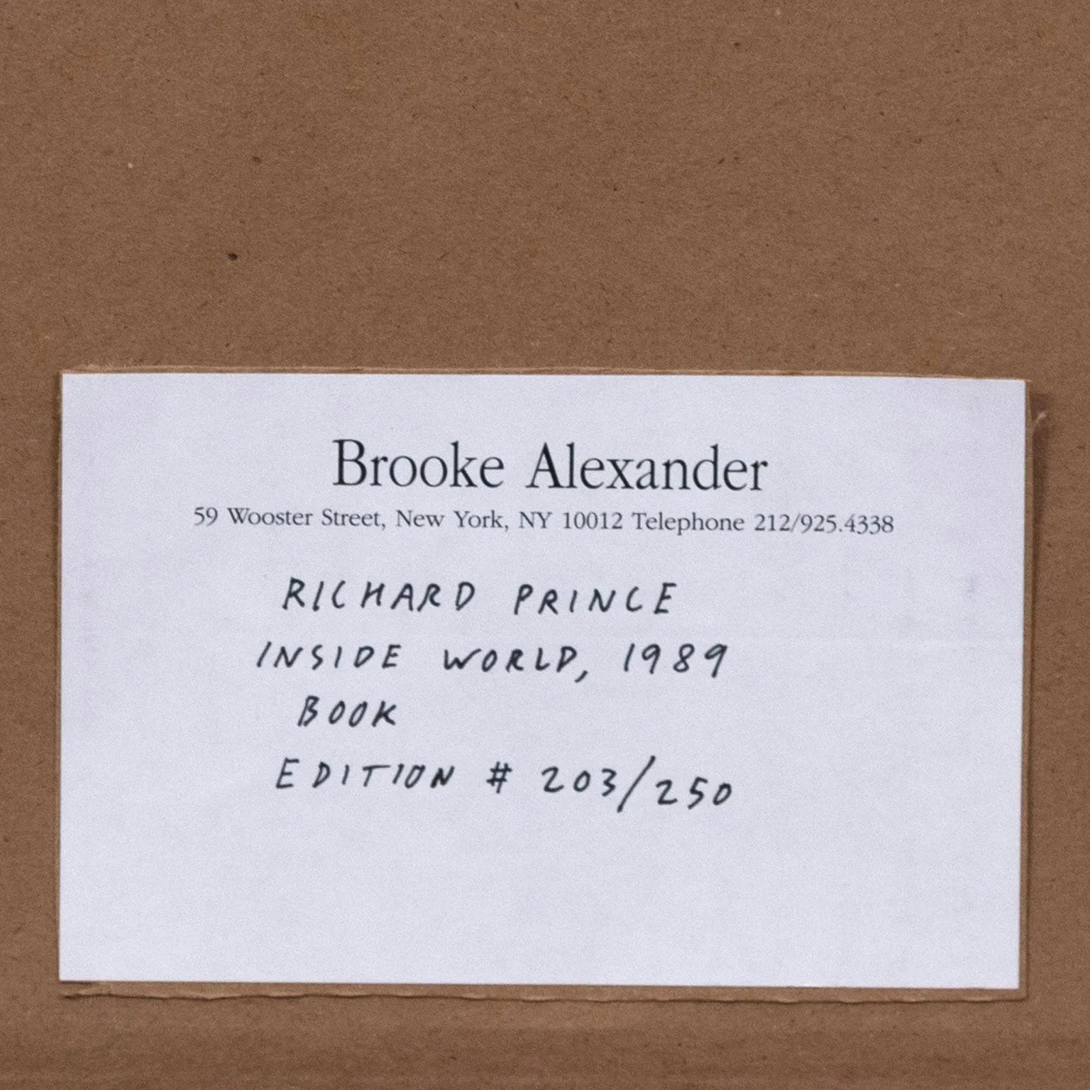 RICHARD PRINCE "BOMB JOKE", 1989