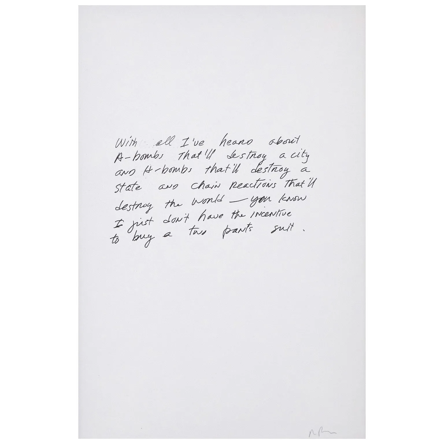 RICHARD PRINCE "BOMB JOKE", 1989