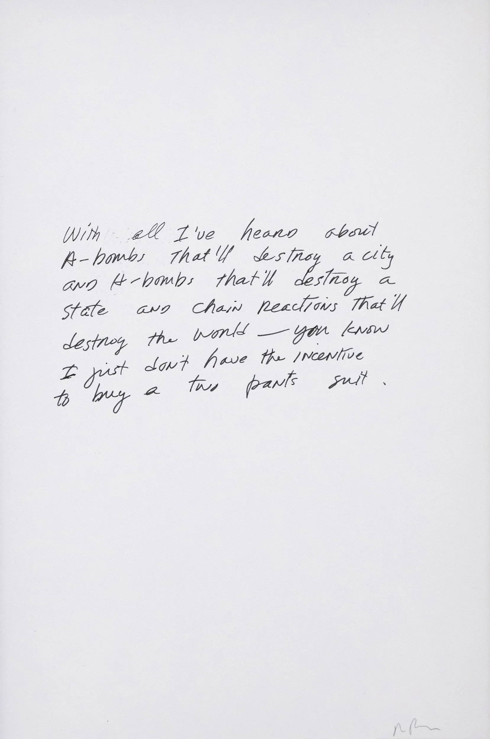 RICHARD PRINCE "BOMB JOKE", 1989