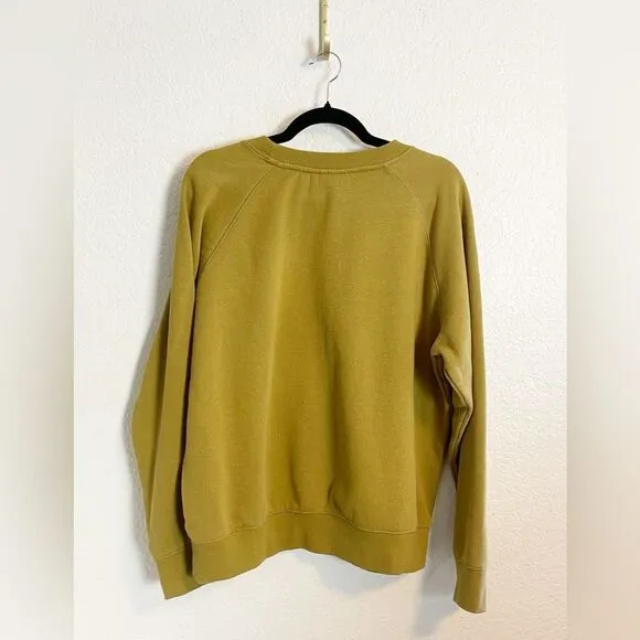 Richer Poorer recycled fleece sweatshirt Crewneck XL in golden verde