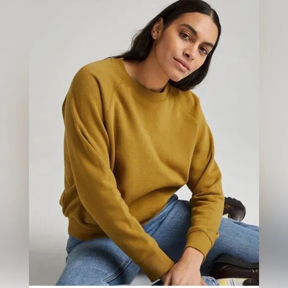 Richer Poorer recycled fleece sweatshirt Crewneck XL in golden verde