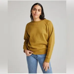 Richer Poorer recycled fleece sweatshirt Crewneck XL in golden verde