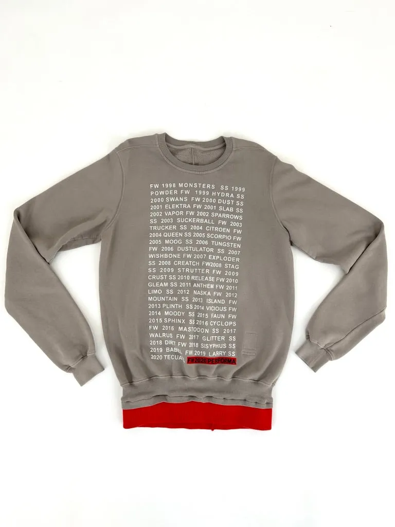 Rick Owens Drkshdw F/W 2020 Performa Sweatshirt