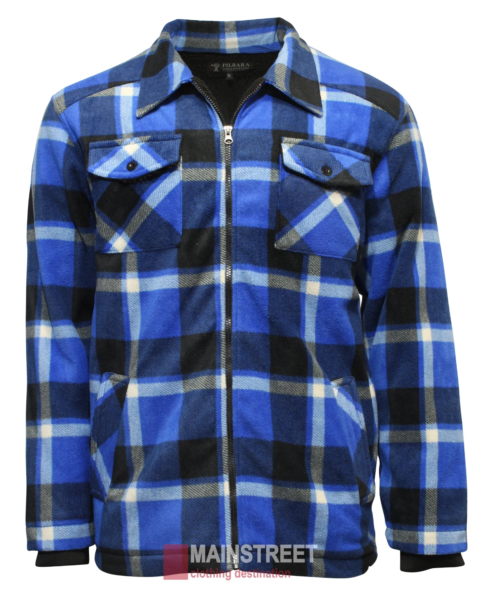 Ritemate Pilbara Sherpa Lined Check Jacket