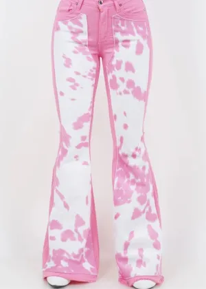 Rodeo Pink Bell Bottom Pants