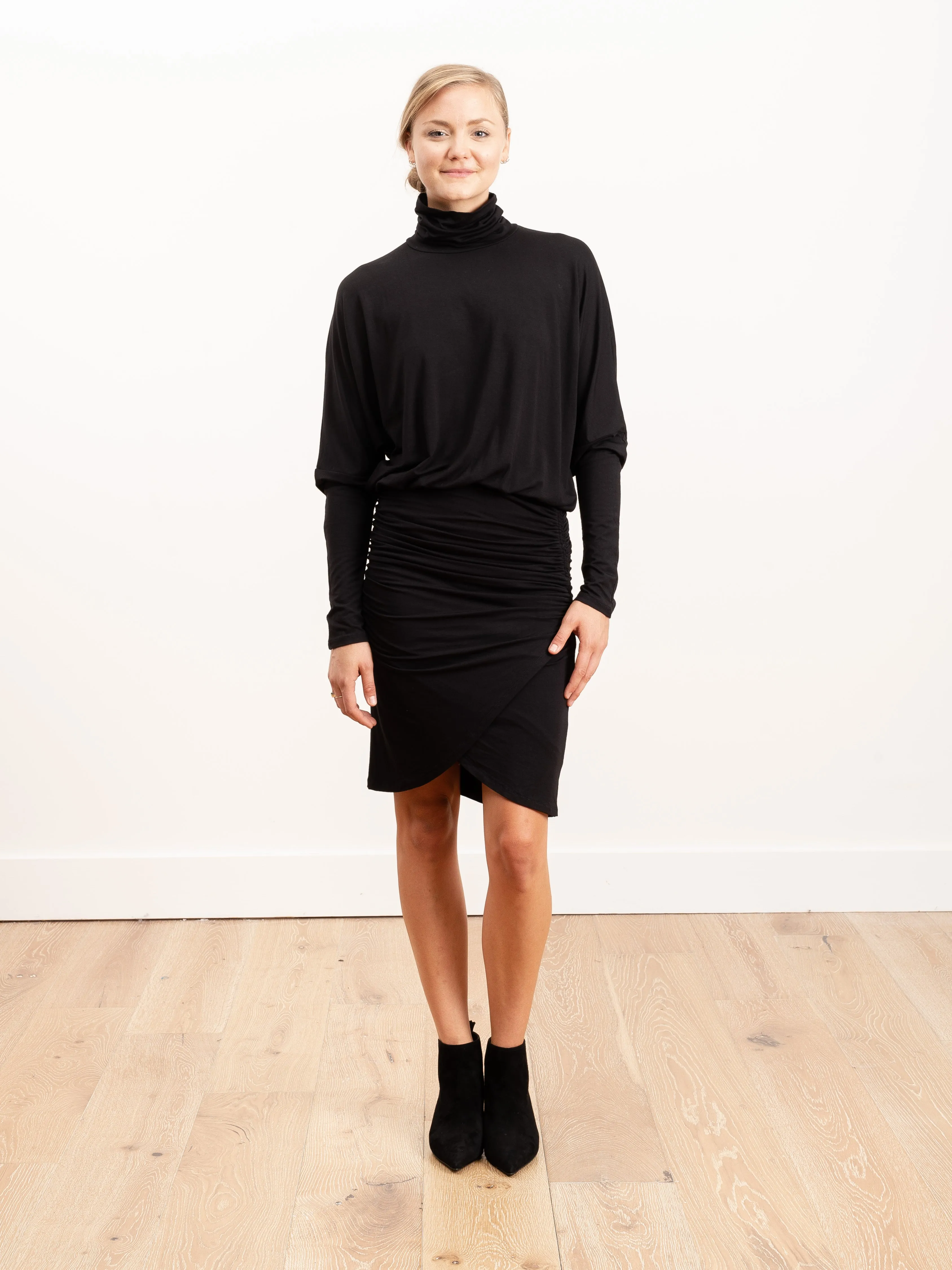rollins turtleneck dolman dress