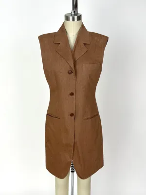 Romeo Gigli Silk Longline Vest