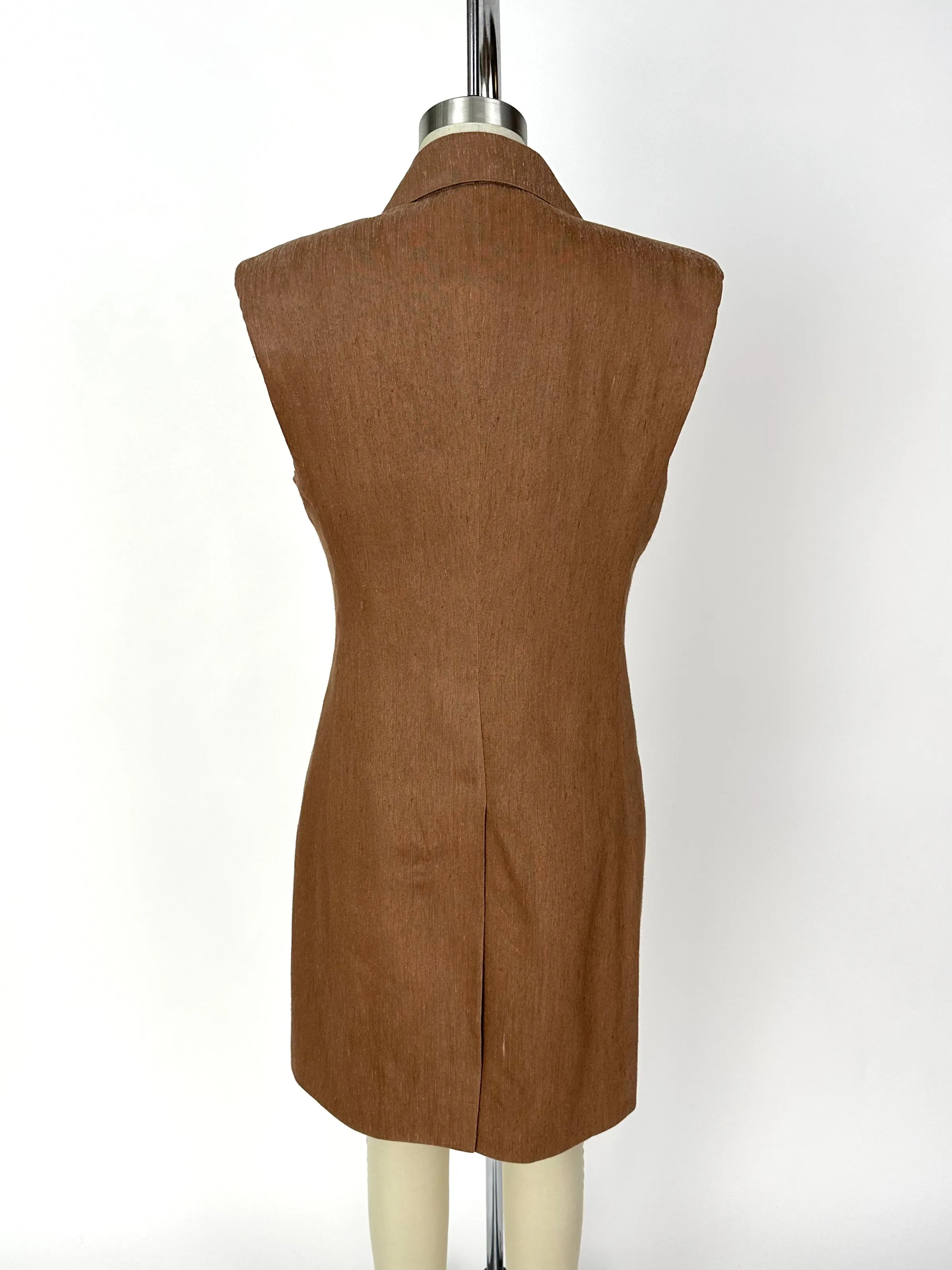 Romeo Gigli Silk Longline Vest
