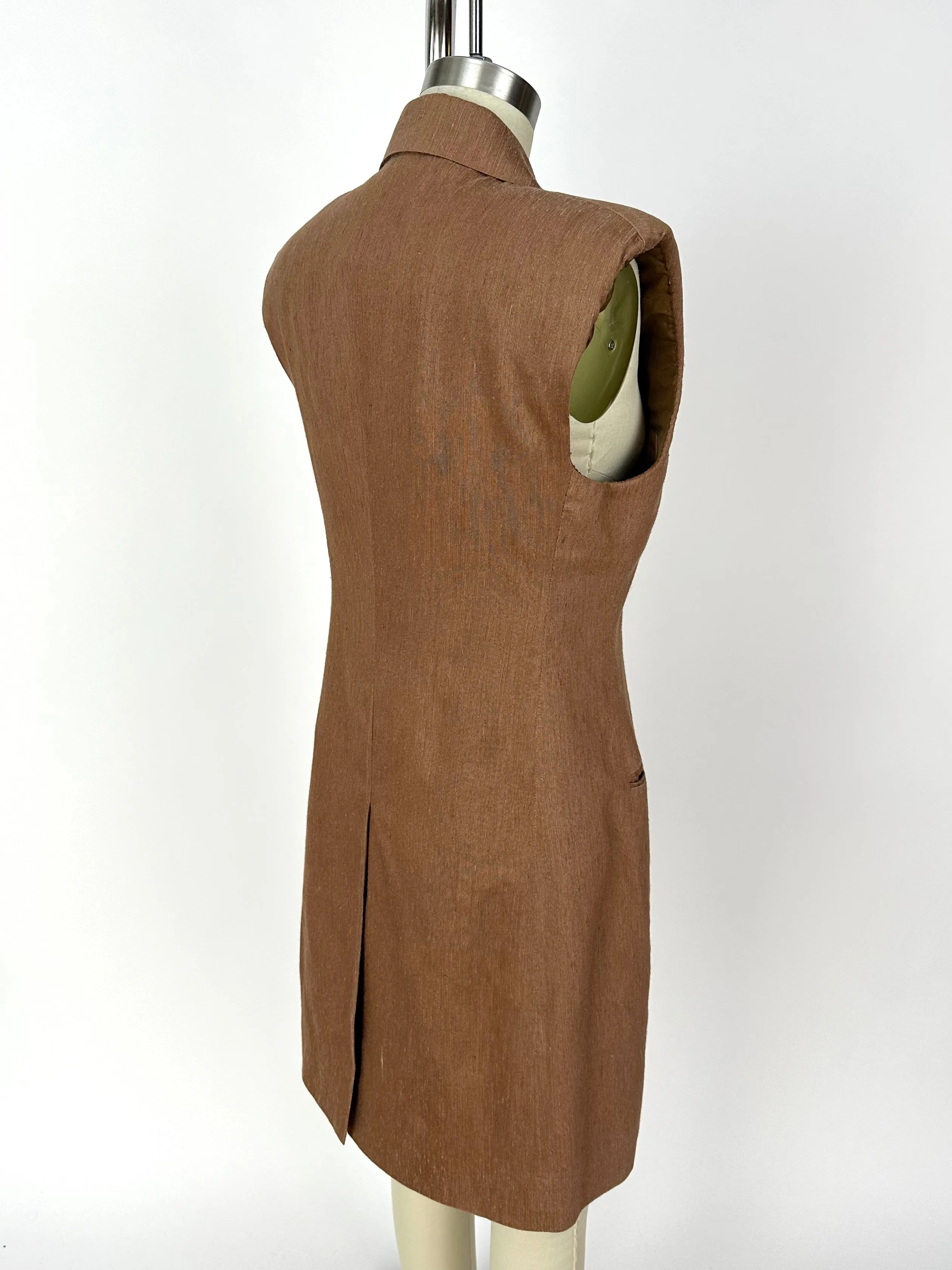 Romeo Gigli Silk Longline Vest