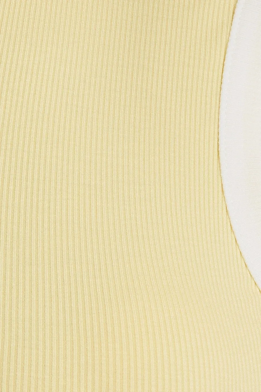Round Neck Sleeveless Ribbed Color Block Bodysuit