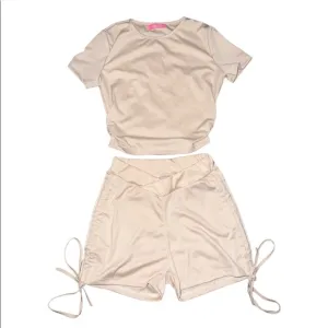Runched Shorts Set