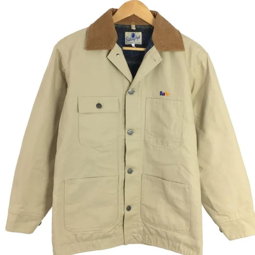 [S] A Bathing Ape Bape Vintage 'FedEx' Blanket Lined Jacket Beige
