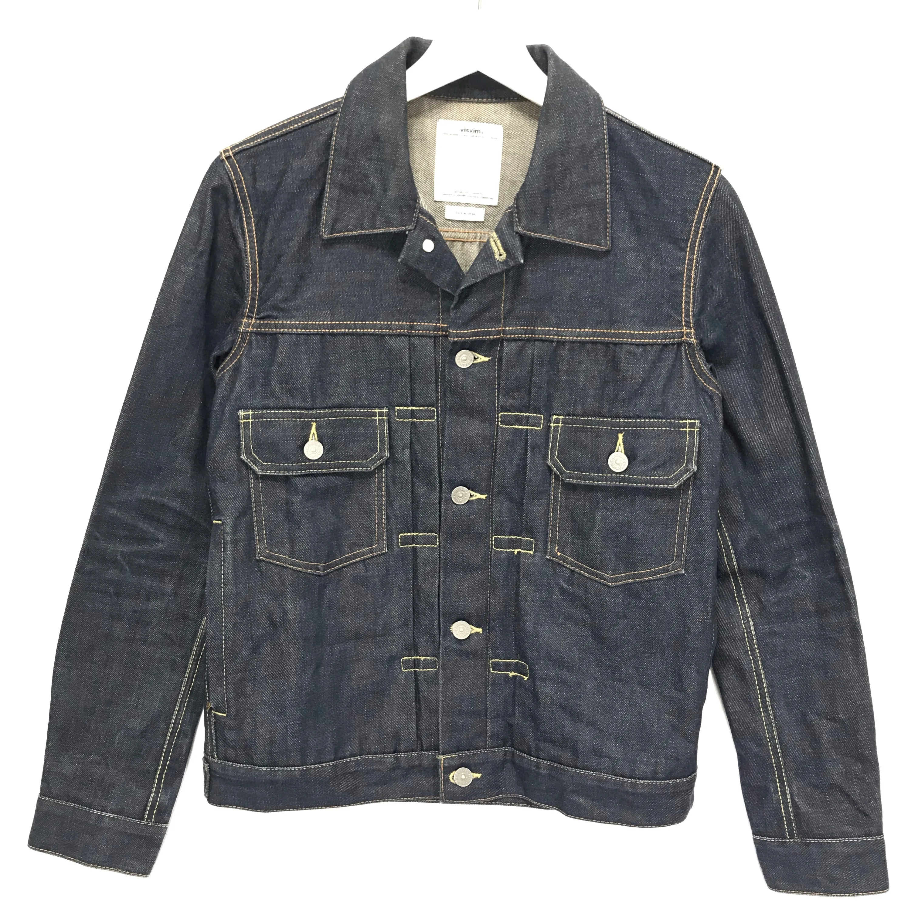 [S] Visvim 15SS Social Sculpture 101 Denim Jacket Unwashed Indigo