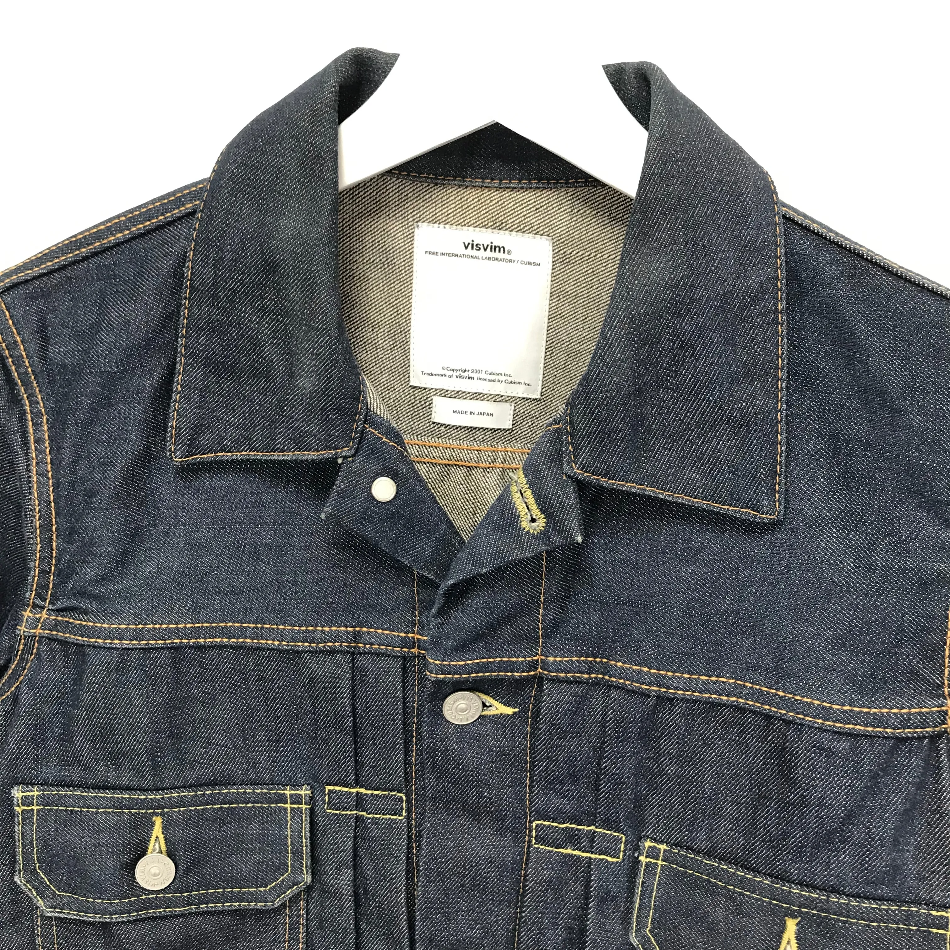 [S] Visvim 15SS Social Sculpture 101 Denim Jacket Unwashed Indigo