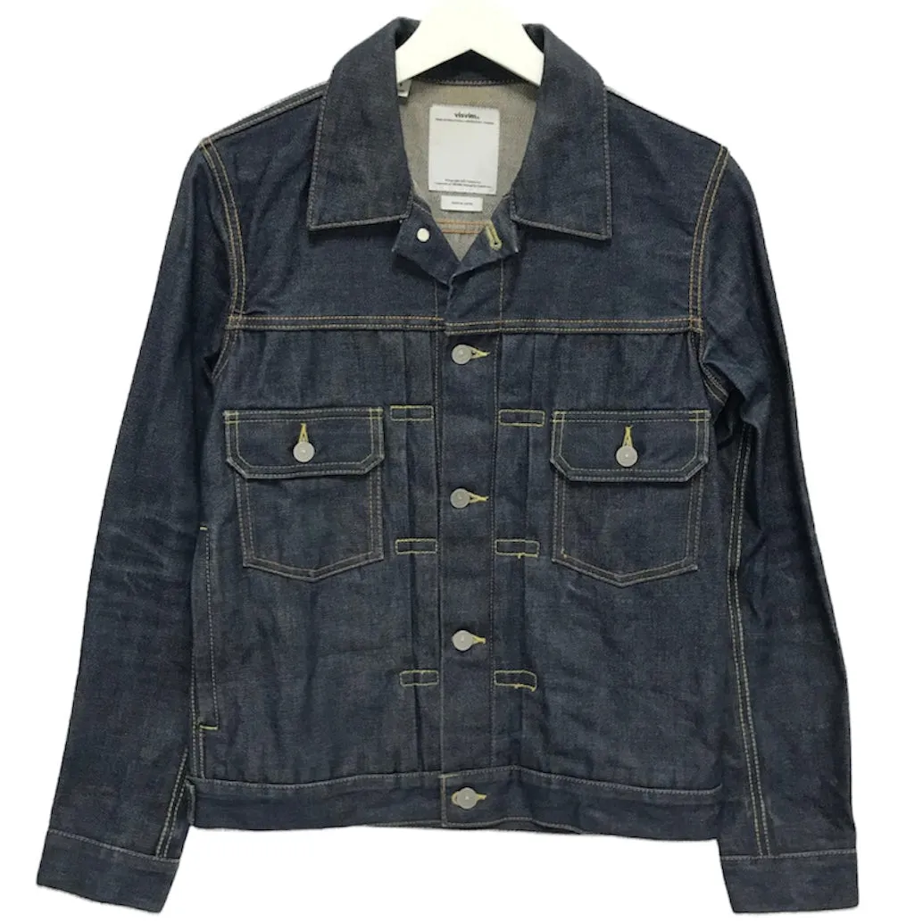 [S] VISVIM 15SS SS 101 Jacket Unwashed Indigo