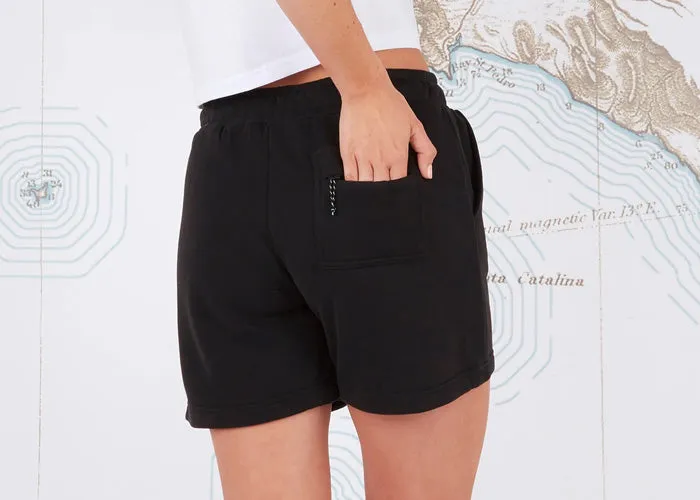 Salty Crew Alpha Women's Sweat Shorts Black