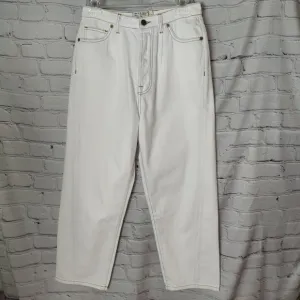 Sandrine Rose X Free People The Fred High Waist White Buckle Pants Size 27