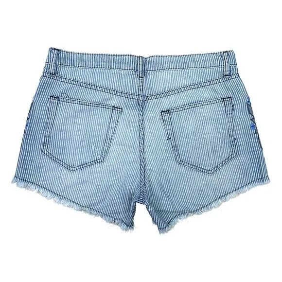 Sandrine Rose x Free People The Short Embroidered Denim Cut-Offs - Size 27