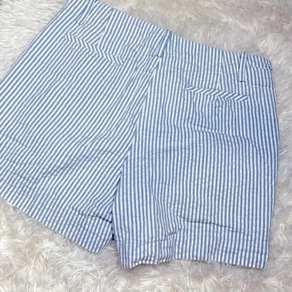 Sandro seersucker nautical shorts