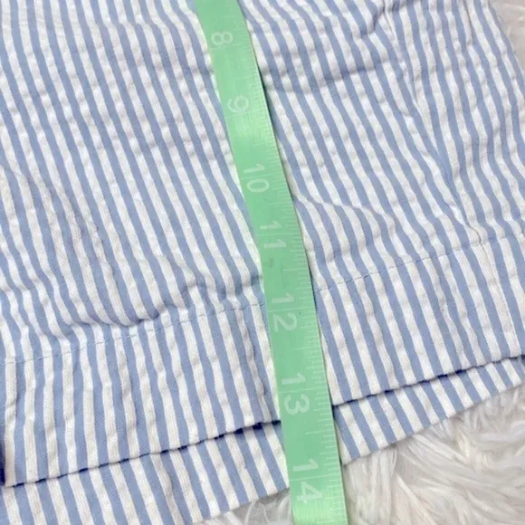 Sandro seersucker nautical shorts