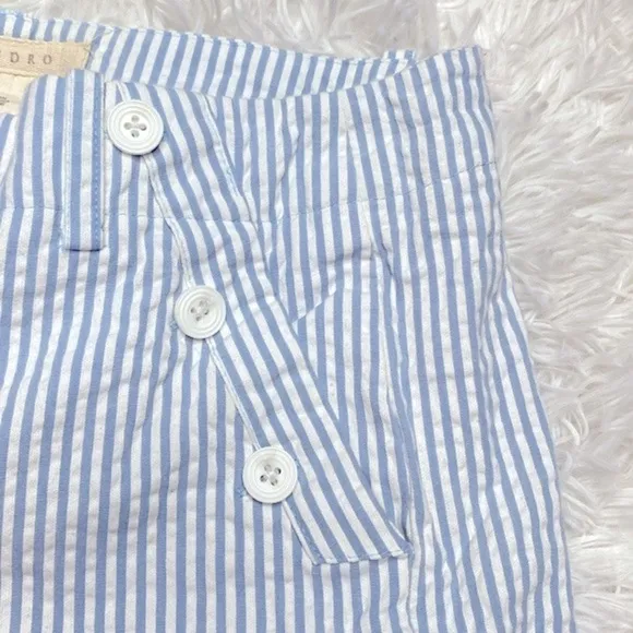 Sandro seersucker nautical shorts