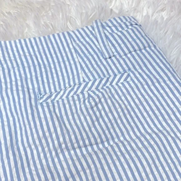 Sandro seersucker nautical shorts