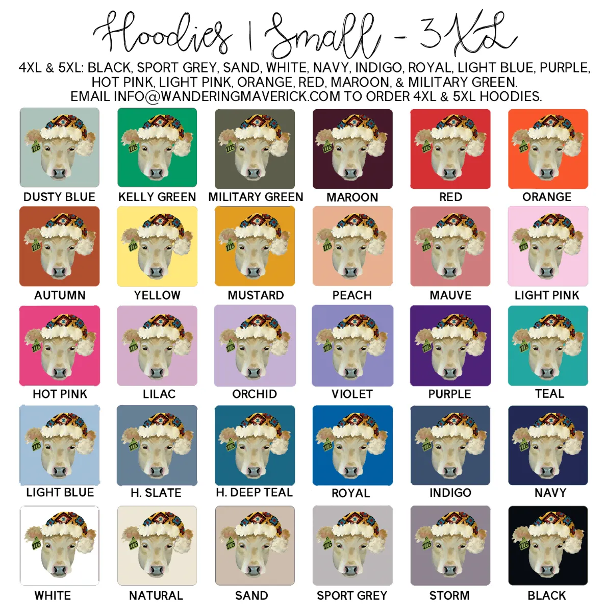 Santa Cow Hat Hoodie (S-3XL) Unisex - Multiple Colors!