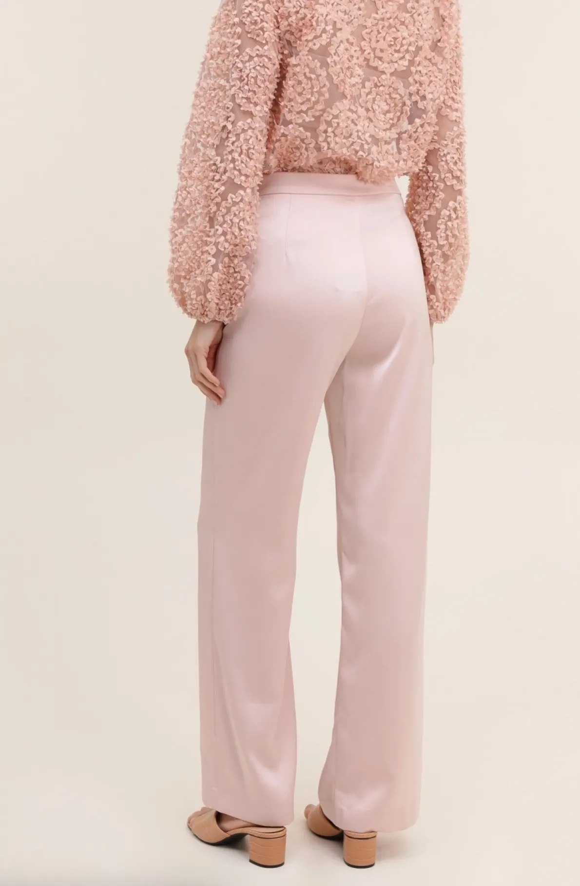 Satin Pants- Pink