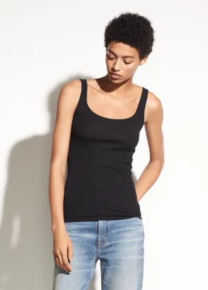 Scoop Neck Tank (Black)