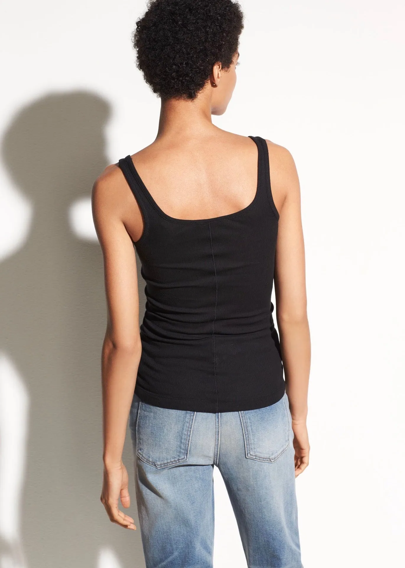Scoop Neck Tank (Black)