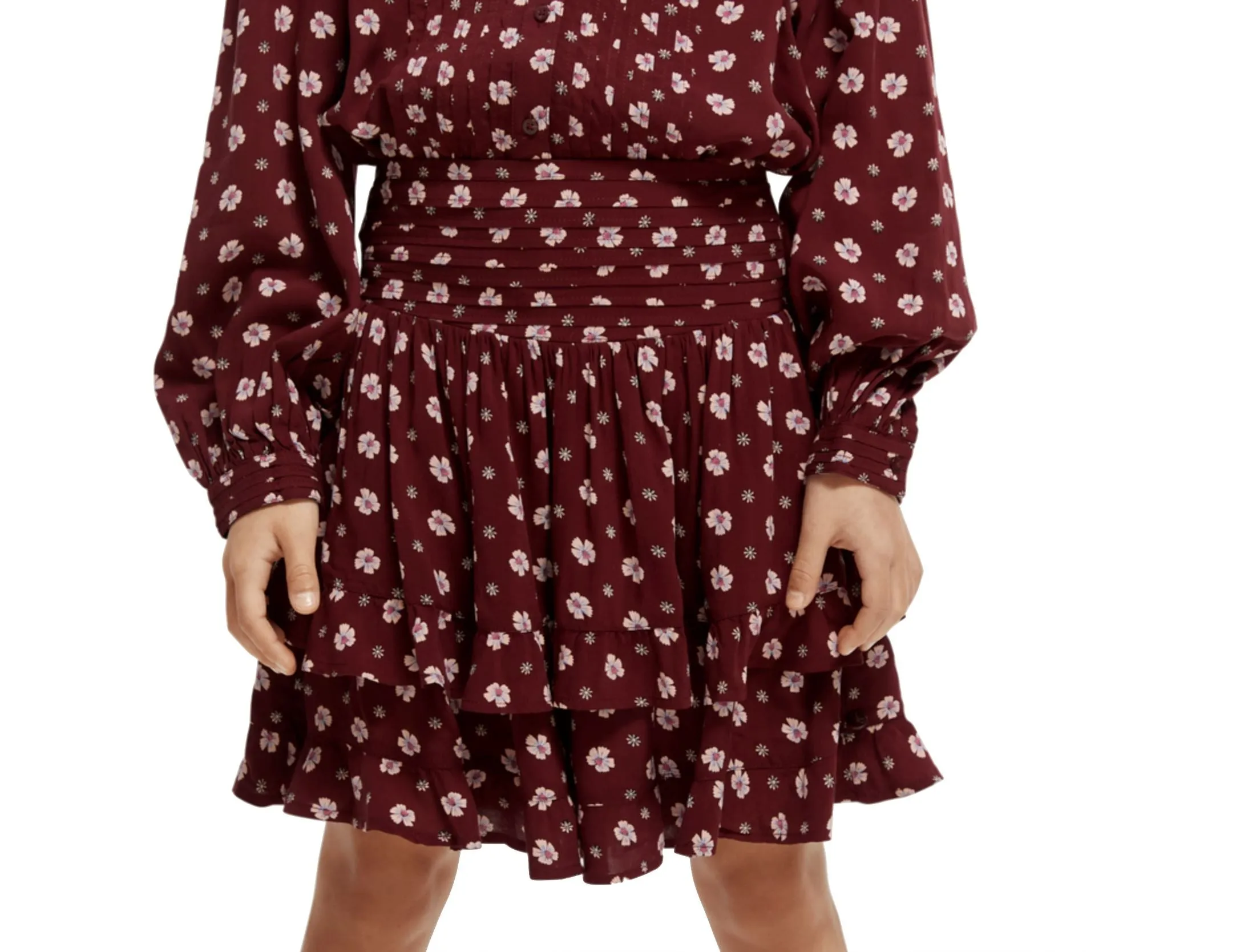 Scotch & Soda Printed Layered Skirt