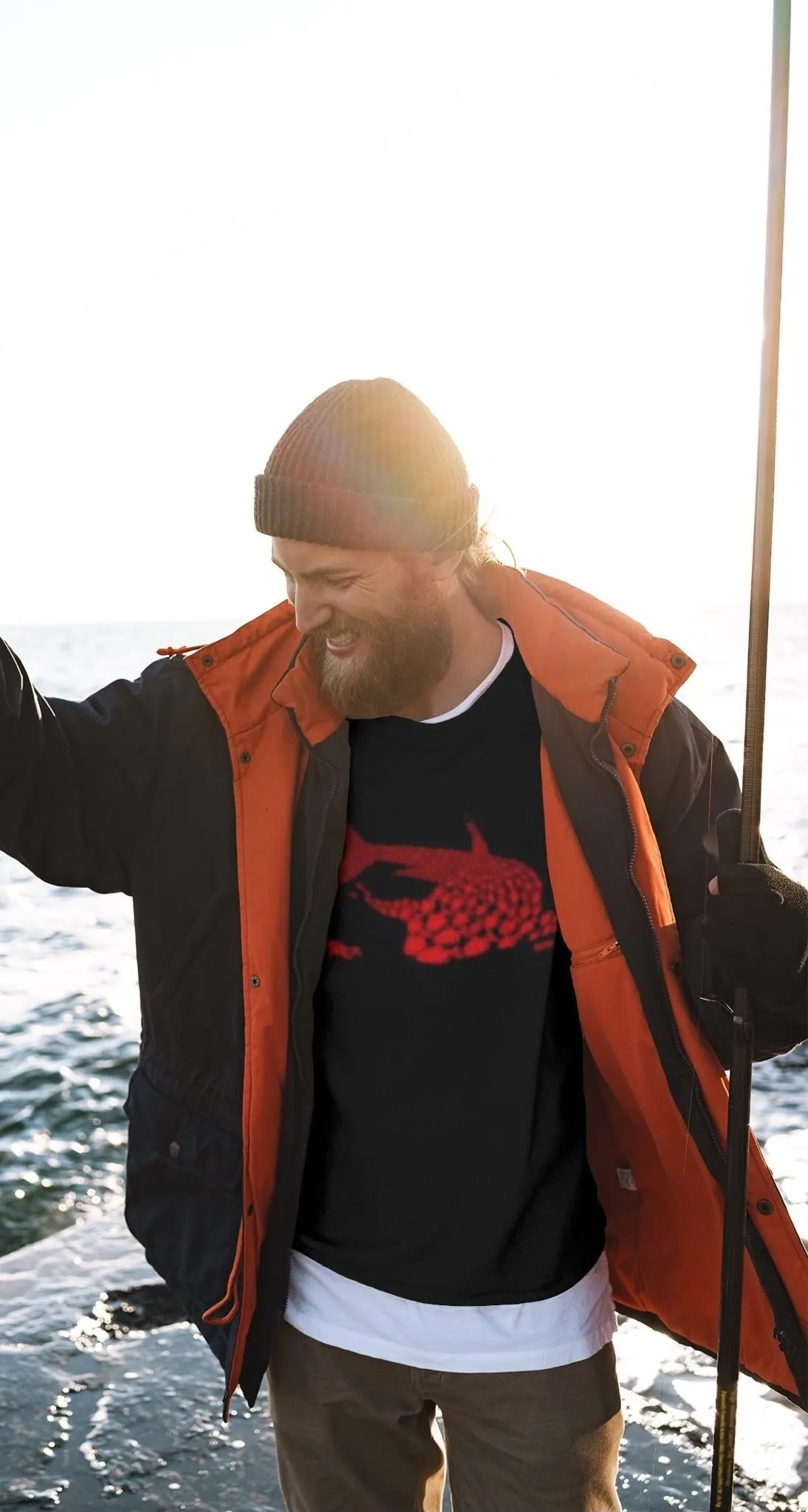 Scuba diving Sweatshirt Pullover for Men | Shark & Diver Collage