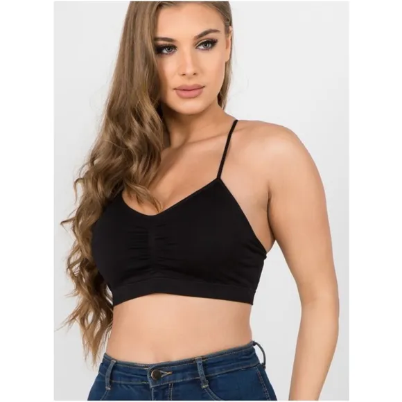 Seamless Cut out Racerback Bralette