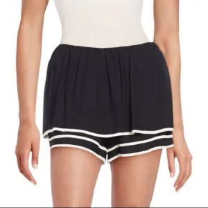 See By Chloé Multi-Layer Puff Shorts / Skort *Black &amp; White* Sz 2