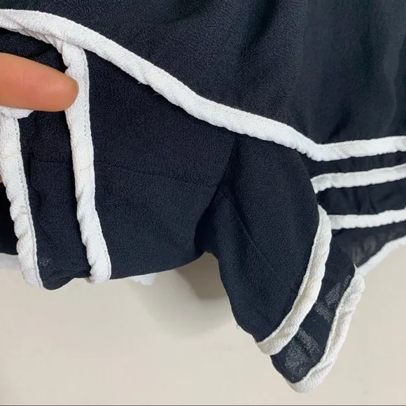 See By Chloé Multi-Layer Puff Shorts / Skort *Black &amp; White* Sz 2