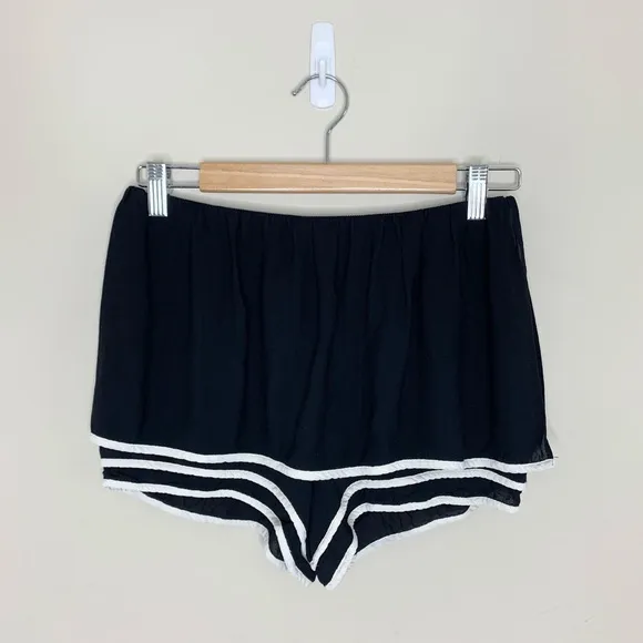 See By Chloé Multi-Layer Puff Shorts / Skort *Black &amp; White* Sz 2