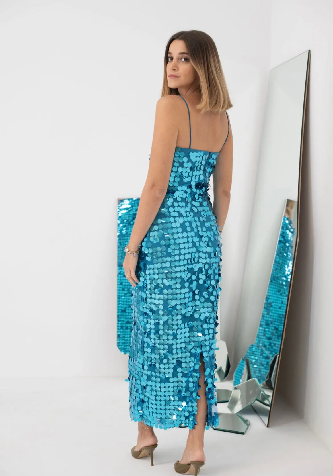 Sequin midi dress