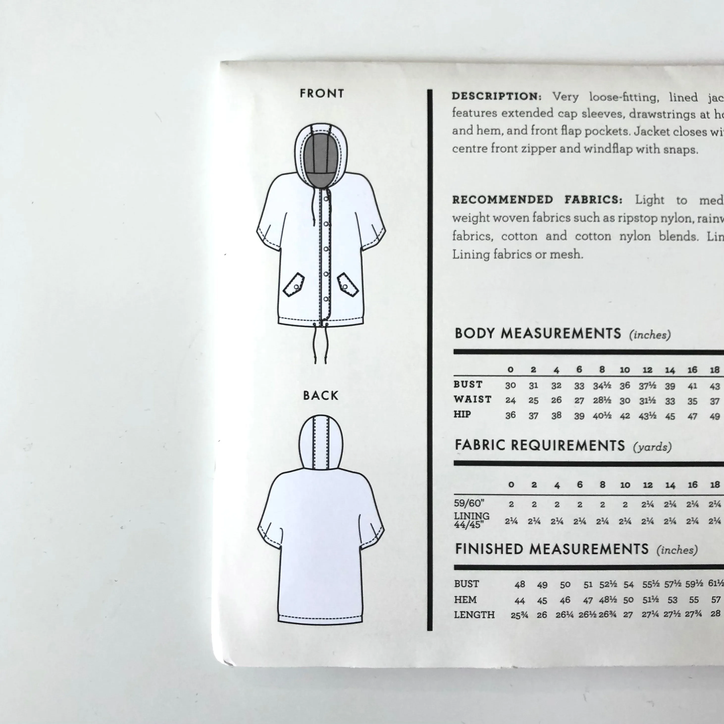 Sewaholic Patterns : Seymour Jacket